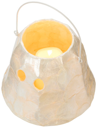Thumbnail 2: Magical Season 8 in Handmade Capiz Ghost with Handle & LED Candle 