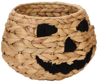 Thumbnail 1: Magical Season 6.5 in Handmade Woven Jack-O-Lantern Halloween Candy Basket 