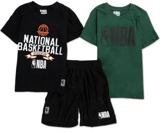 Thumbnail 1: NBA LEAGUE Boys Active 3 Pc Shorts Set 