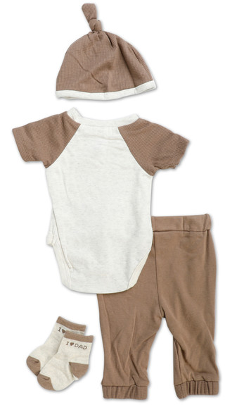 Thumbnail 2: Baby Essentials Baby Boys 4 Pc Pants Set 