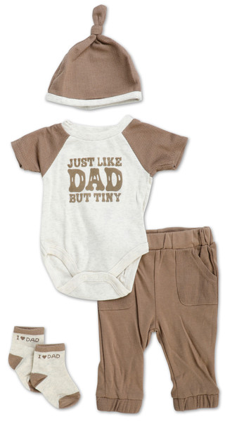 Thumbnail 1: Baby Essentials Baby Boys 4 Pc Pants Set 