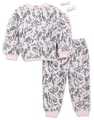 Thumbnail 2: Paris Hilton Baby Girls 3 Pc Pants Set  