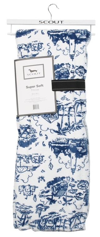 Thumbnail 3: SCOUT 50x70 Super Soft Tropical Scenes Throw 