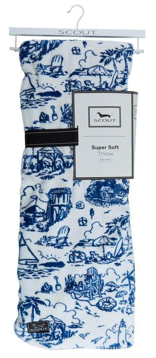 Thumbnail 2: SCOUT 50x70 Super Soft Tropical Scenes Throw 