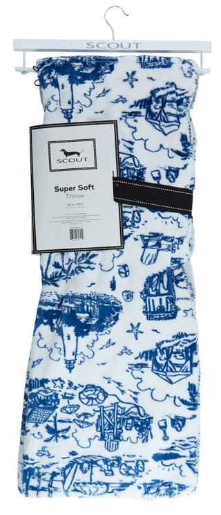 Thumbnail 5: SCOUT 50x70 Super Soft Tropical Scenes Throw 