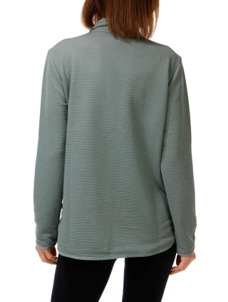 Thumbnail 2: Skechers Women's Soft Knit Ribbed Ottoman 1/4 Zip 2 Pocket Top 