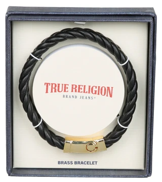 Thumbnail 1: True Religion Men's Brass Magnetic Tab Bracelet  