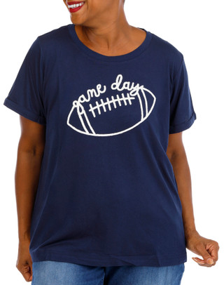 Thumbnail 1: Philosophy Women's Plus Embroidered Football Top  