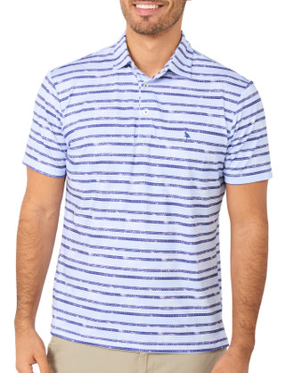 Thumbnail 2: Tailor Byrd Men's Short Sleeve Printed Performance Polo 
