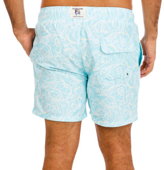 Thumbnail 2: Endless Summer Men's Shell Print Volley Shorts 