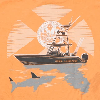Thumbnail 2: REEL LEGENDS Men's Short Sleeve Graphic Logo Tee 