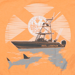 Thumbnail 4: REEL LEGENDS Men's Short Sleeve Graphic Logo Tee 