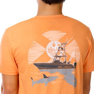 Thumbnail 6: REEL LEGENDS Men's Short Sleeve Graphic Logo Tee 