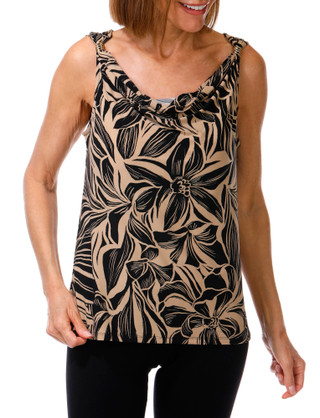 Thumbnail 1: NINE WEST Women's Sleeveless Cowl Neck Top 