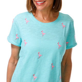 Thumbnail 2: Philosophy Women's Embroidered Short Sleeve Tee 