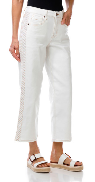 Thumbnail 1: CITY BLUES Women's Embroidered Cropped Jeans 