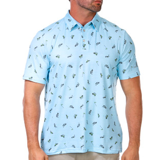 Thumbnail 1: CHAPS Men's Print Performance Polo Shirt 
