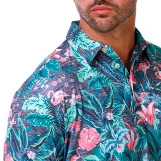 Thumbnail 2: CHAPS Men's Print Performance Polo Shirt 