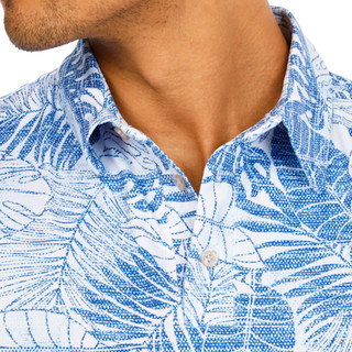 Thumbnail 3: CHAPS Men's Short Sleeve Printed Performance Polo 