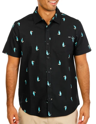 Thumbnail 1: Hurley Men's Toucan Button Down Shirt 