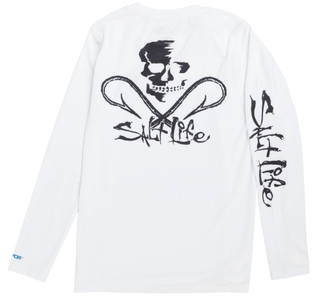 Thumbnail 1: Salt Life Boy's Long Sleeve Skulls & Hooks Crew Shirt 