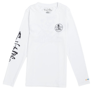 Thumbnail 2: Salt Life Boy's Long Sleeve Skulls & Hooks Crew Shirt 