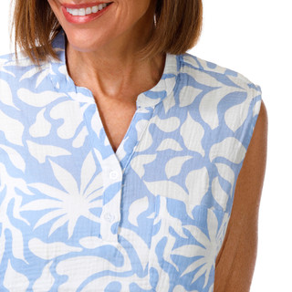 Thumbnail 2: Dash Petite Double Gauze Short Sleeve Top 