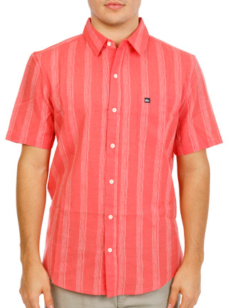 Thumbnail 2: Quiksilver Men's Short Sleeve Carol Button Down Shirt 
