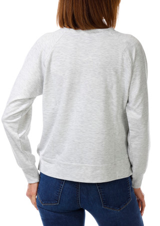 Thumbnail 2: Philosophy Petite Long Sleeve USA Applique Sweater 