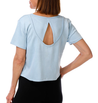 Thumbnail 3: Jessica Simpson Women's Active Soft Sculpt Criss Cross Back Tee 