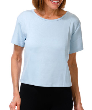Thumbnail 1: Jessica Simpson Women's Active Soft Sculpt Criss Cross Back Tee 