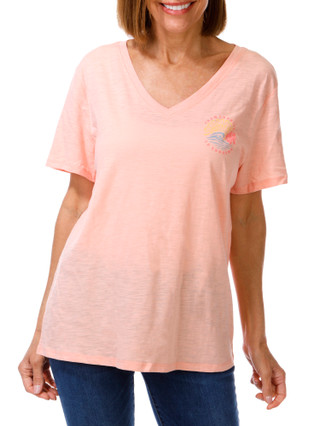 Thumbnail 1: Salt Life Women's Short Sleeve V-Neck Top 