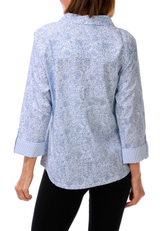 Thumbnail 3: Coral Bay Women's 3/4 Sleeve Button Down Top 