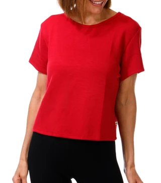 Thumbnail 1: Jessica Simpson Women's Active Soft Sculpt Criss Cross Back Tee 