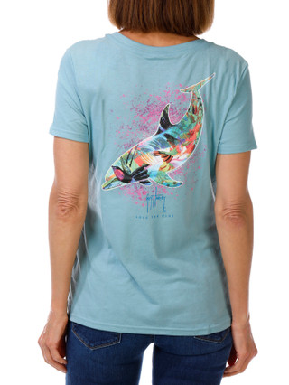 Thumbnail 2: Guy Harvey Women's V-Neck Graphic Tee 