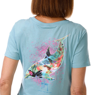 Thumbnail 3: Guy Harvey Women's V-Neck Graphic Tee 