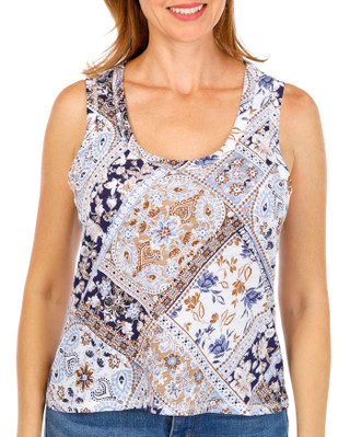 Thumbnail 2: Blue Sol Petite Print Tank 