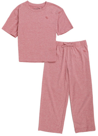 Thumbnail 1: Abercrombie & Fitch Boy's 2 Pc Short Sleeve Tee Pants Sleep Set 