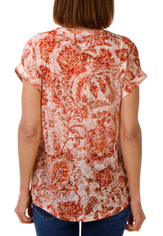 Thumbnail 2: Vera Rose New York Women's Short Sleeve Burnout Dolman Top 