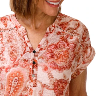 Thumbnail 3: Vera Rose New York Women's Short Sleeve Burnout Dolman Top 