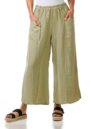 Thumbnail 1: Cristina Vergani Women's Linen Pants 