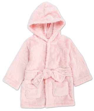 Thumbnail 1: LITTLE CELEBRITY Baby Girls Heart Print Robe  