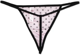 Thumbnail 3: Sweet Intimates by Cozy Couture Women's 2 Pc Mesh Lace Trim Baby Doll & Thong Set 