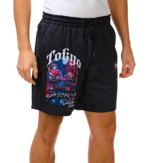 Thumbnail 1: Retrofit Men's Mesh 3 Pocket Tokyo Graphic Drawstring Racing Shorts 