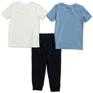 Thumbnail 2: Puma Little Boys 3 Pc Logo Tees & Jogger Set 