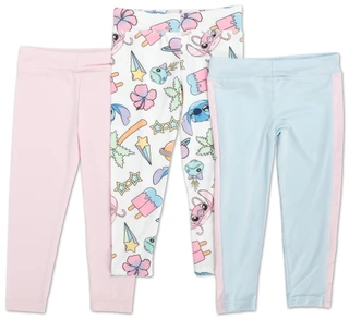 Thumbnail 2: STITCH Little Girls 3 Pk Leggings  
