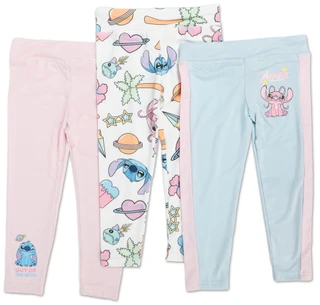 Thumbnail 1: STITCH Little Girls 3 Pk Leggings  