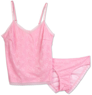 Thumbnail 1: Jessica Simpson Women's 2 Pc Lace Cami & Tanga Set 