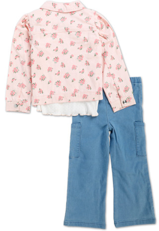 Thumbnail 2: Little Lass Girls 3 Pc Pants Set  