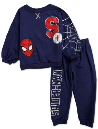 Thumbnail 2: Marvel Little Boys 2 Pc Spiderman Graphic Jogger Set 
